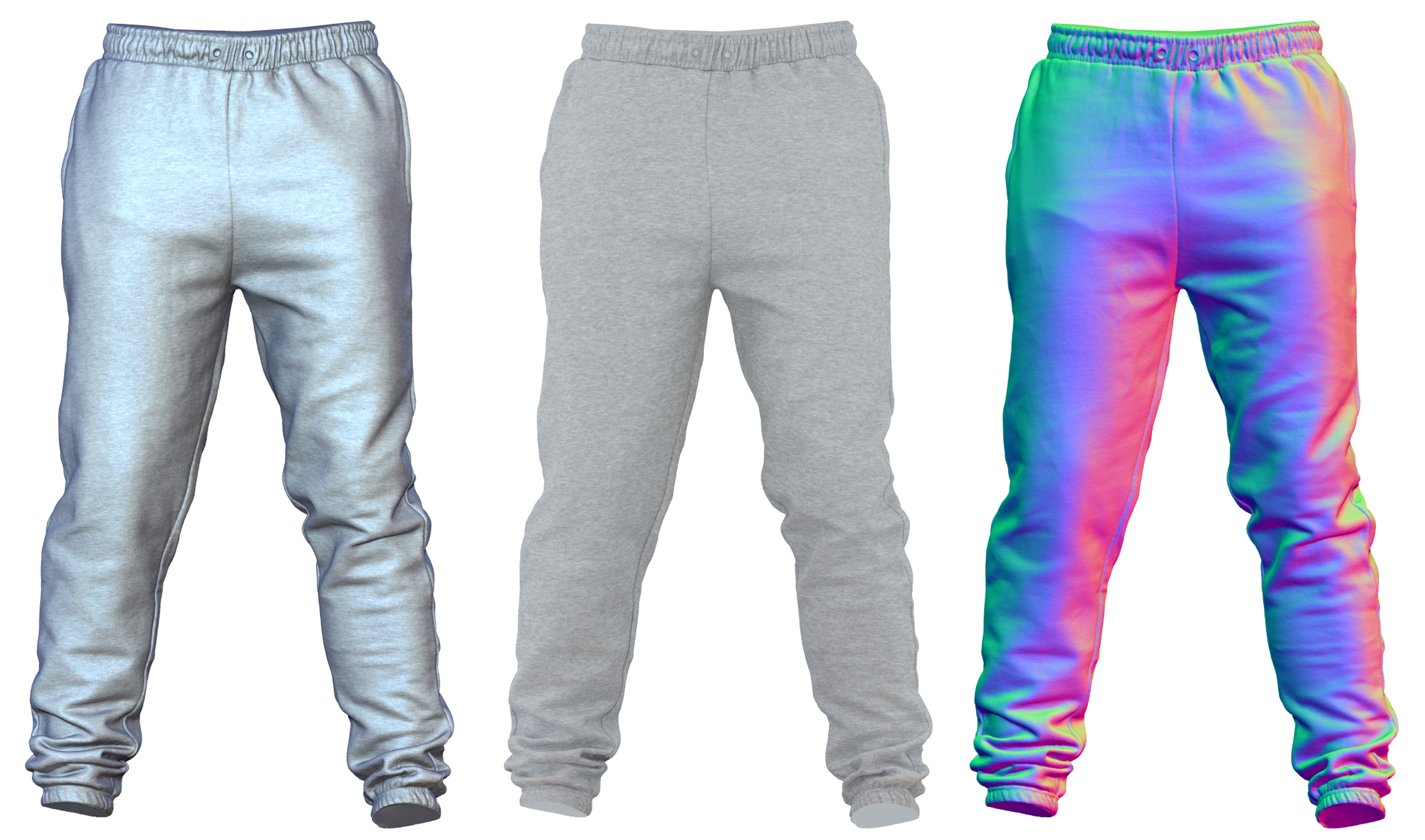 Real time 3d trousers model download pants
